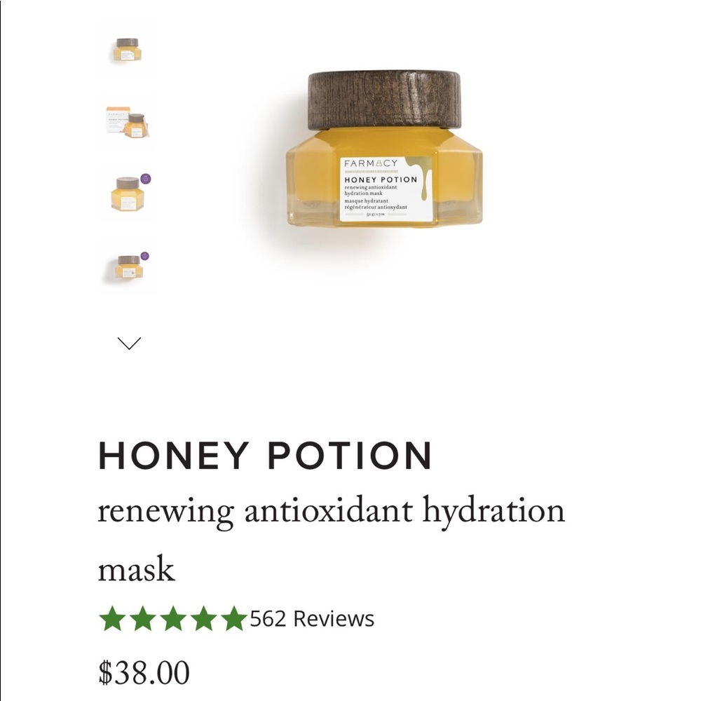 Honey potion renewing antioxidant hydration mask